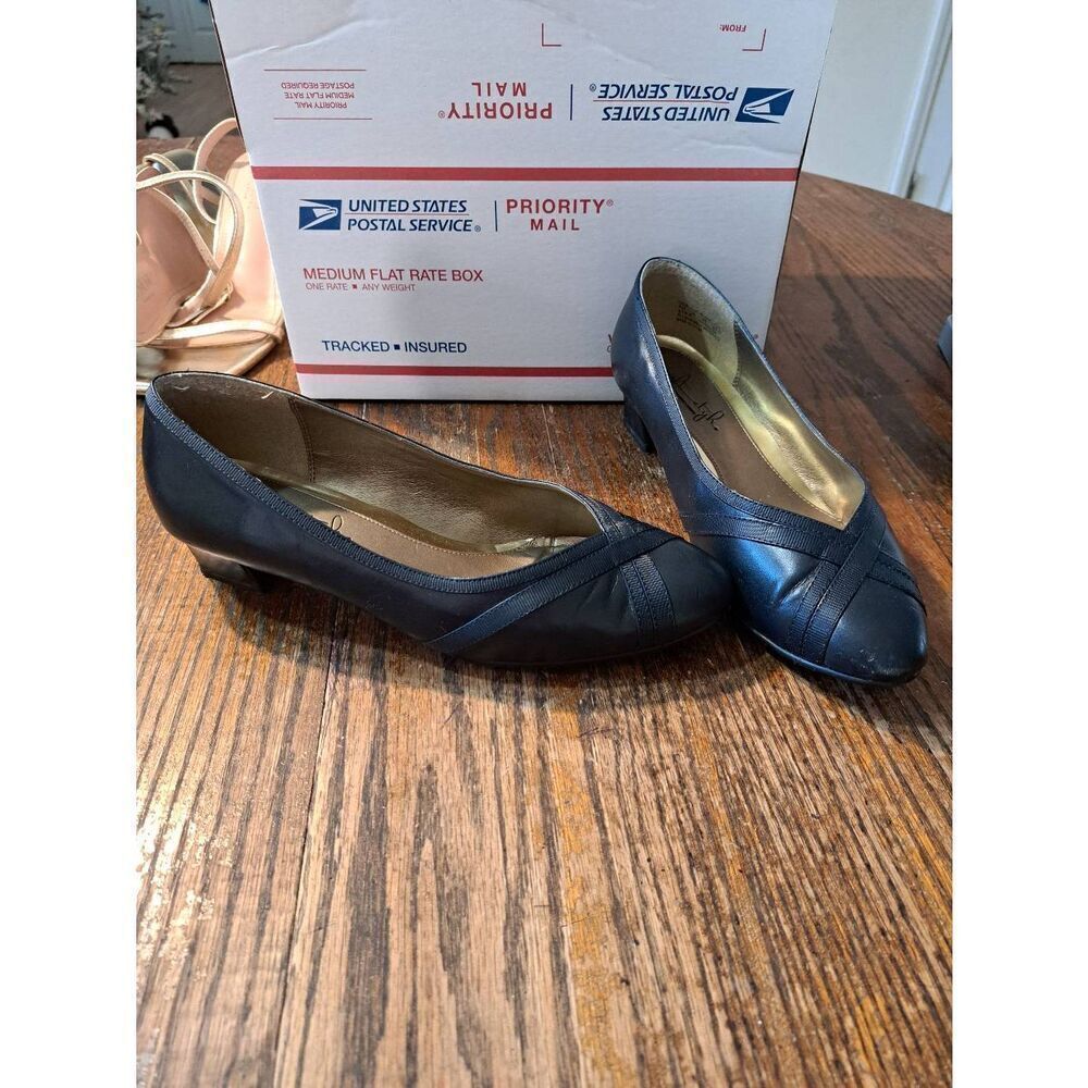 7W Soft Style Hush Puppy Blue Slip On Shoes